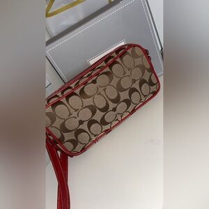 Red coach crossbody